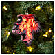 Maple leaf, blown glass, Christmas tree ornament, 4 in s2