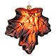 Maple leaf, blown glass, Christmas tree ornament, 4 in s4