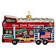 Sight-seeing bus, blown glass, Christmas tree ornament, 4 in s1