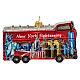 Tourist bus Christmas tree ornament 10 cm s5