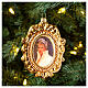 Princesse Diana pour sapin de Noël verre soufflé 10 cm s2