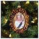 Reine Elisabeth II pour sapin de Noël verre soufflé 10 cm s2