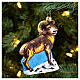 Ram, Christmas tree decoration, blown glass, 4 in s2