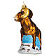 Montone decoro vetro soffiato 10 cm s4