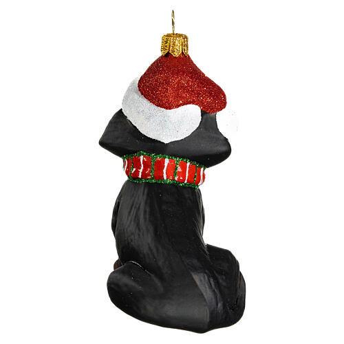 Perro salchicha decoración Navidad 10 cm 5
