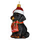 Perro salchicha decoración Navidad 10 cm s3