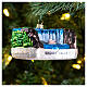 Niagara Falls, Christmas tree decoration, blown glass, 4 in s2