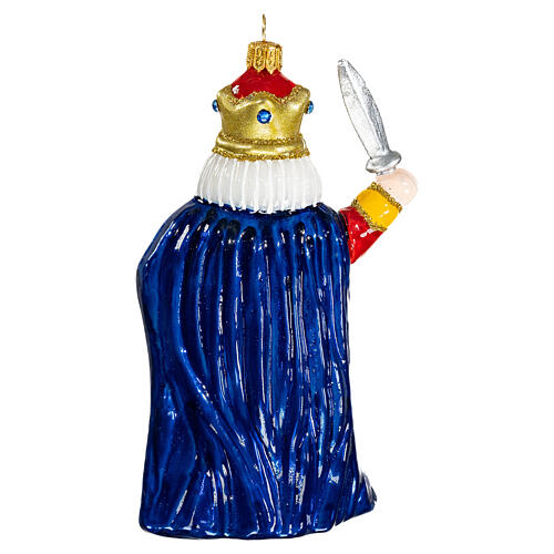 Nutcracker prince, 6 in, blown glass Christmas ornament 5