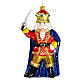 Nutcracker prince, 6 in, blown glass Christmas ornament s1