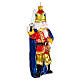 Nutcracker prince, 6 in, blown glass Christmas ornament s4