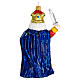 Nutcracker prince, 6 in, blown glass Christmas ornament s5