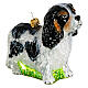 Cavalier King Charles Spaniel, 4 in, Christmas tree ornament, blown glass s4