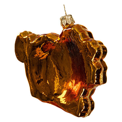 Year of the Dragon, 2 in, Christmas tree ornament, blown glass 5
