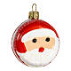 Macarrón Papá Noel decoración vidrio soplado 5 cm s1