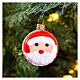 Macarrón Papá Noel decoración vidrio soplado 5 cm s2