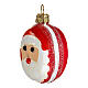 Macarrón Papá Noel decoración vidrio soplado 5 cm s3