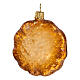 Chocolate cookie, 2 in, Christmas tree ornament, blown glass s5