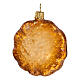 Chocolate cookie blown glass Christmas tree decoration 5 cm s5