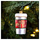 Kaffeebecher, Weihnachtsbaumschmuck aus mundgeblasenem Glas, 5 cm s2
