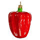 Pepper, 4 in, Christmas tree ornament, blown glass s3
