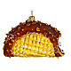 Ice cream taco, blown glass, 4 in, Christmas tree decoration s1