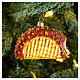 Taco Cacao 10 cm vetro soffiato decoro Natale s2