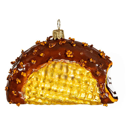 Choco Taco blown glass Christmas ornament 10 cm 1