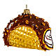 Choco Taco blown glass Christmas ornament 10 cm s3