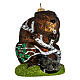 Beaver, blown glass, 4 in, Christmas tree decoration s4