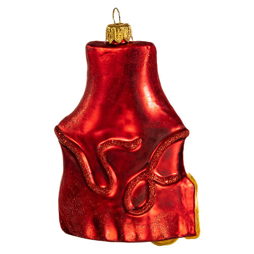 Kitchen apron, blown glass, 4 in, Christmas tree decoration 5