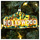 Hollywood sign blown glass Christmas tree ornament 10 cm s2