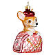 Chihuahua in bag blown glass Christmas tree ornament 10 cm s4