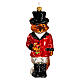 Zorro con trompeta 10 cm decoración Árbol de Navidad vidrio soplado s1