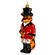 Fox with trumpet blown glass Christmas tree decoration 10 cm s3