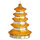 Pagoda 10 cm vetro soffiato Albero di Natale s3