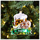 Set Bavarese vetro soffiato addobbo Natale 10 cm s2