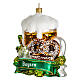 Set Bavarese vetro soffiato addobbo Natale 10 cm s3