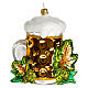 Set Bavarese vetro soffiato addobbo Natale 10 cm s5