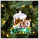 Bavarian set blown glass Christmas decoration 10 cm s2