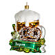 Bavarian set blown glass Christmas decoration 10 cm s3