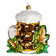 Bavarian set blown glass Christmas decoration 10 cm s5