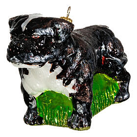 Bulldog 10 cm decoración Árbol vidrio soplado