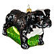 Bull Dog 10 cm decoro Albero vetro soffiato s3
