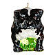 Bull Dog 10 cm decoro Albero vetro soffiato s4
