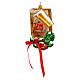 Calendario di Natale 10 cm addobbo albero di Natale vetro soffiato s3
