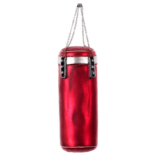 Sacco da boxe addobbo Natale 10 cm vetro soffiato 3