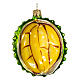 Durian blown glass Christmas tree decoration 10 cm s1