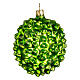 Durian blown glass Christmas tree decoration 10 cm s5