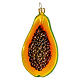 Papaya fruto Árbol de Navidad 10 cm decoración vidrio soplado s1