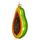 Papaya fruto Árbol de Navidad 10 cm decoración vidrio soplado s3